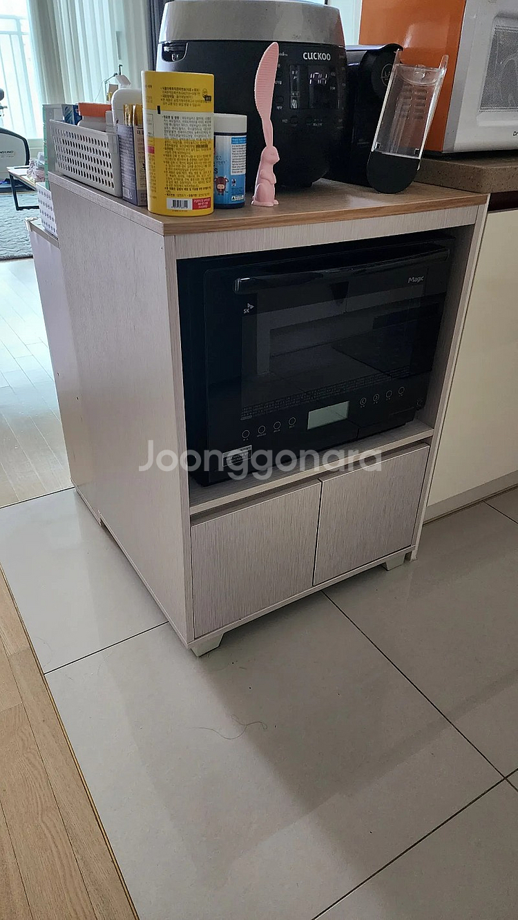 SK매직 올인원 스팀오븐(EON-C326)+수납장 팝니...--5