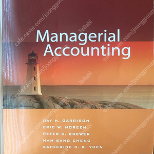 Managerial Accounting –Asian Global Edition 2nd Ed.; Garrison, Noreen, Brewer, Cheng, and Yuen. McGr