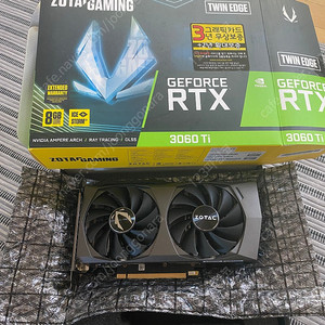 조텍 3060ti 8기가 (방열판, 팬 새거 교체품)