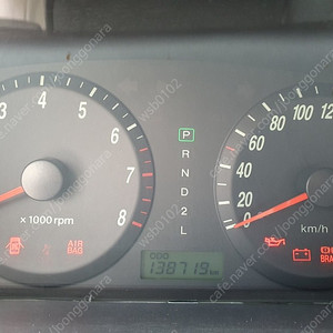 (부품용)아반떼XD VVT 휘발유 오토 계기판 94006