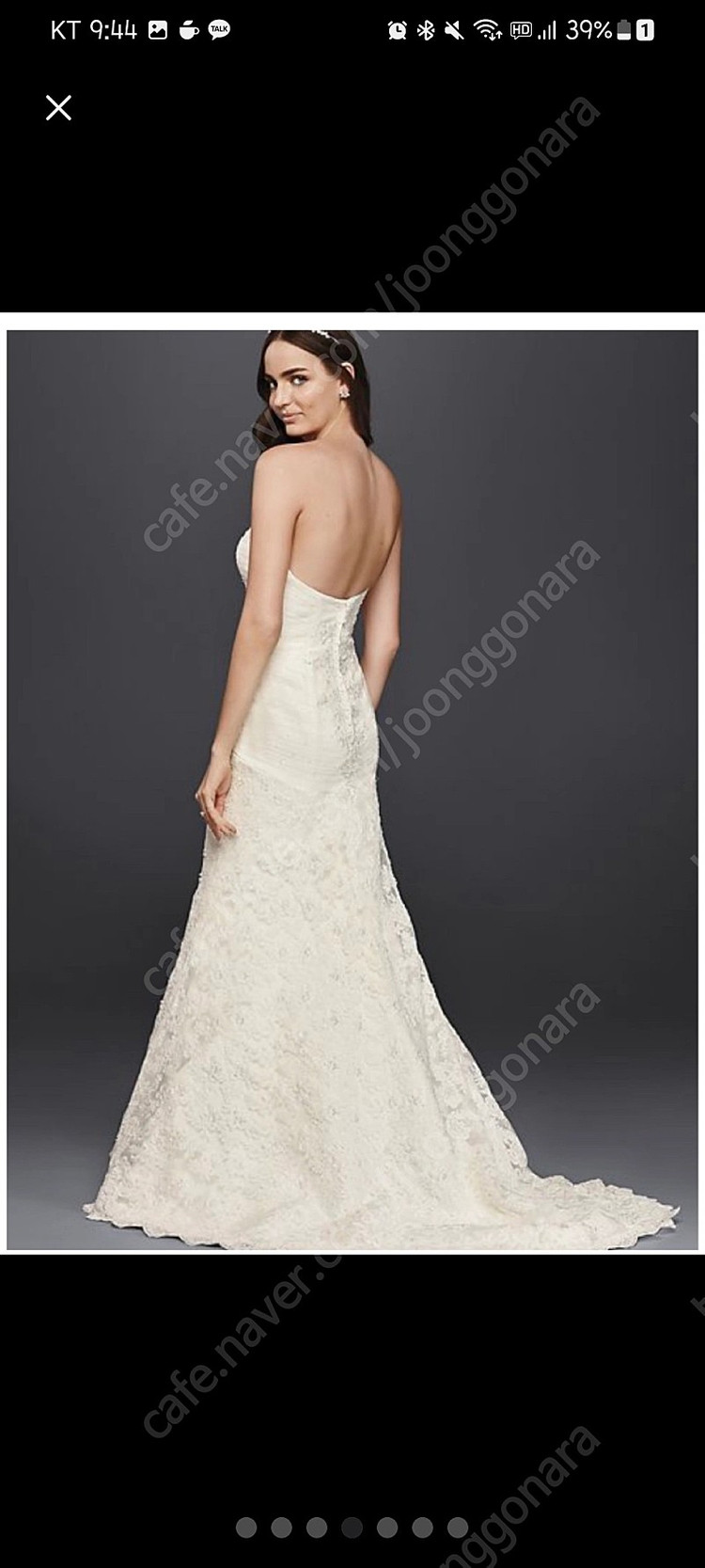 머메이드 비즈 웨딩 드레스 본식 드레스 저렴하게팝니다(박스있음)--4