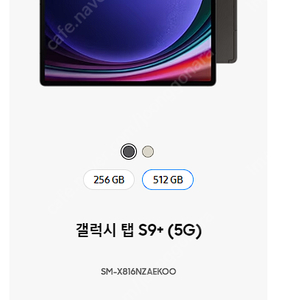 갤럭시탭 S9 플러스 512G 5G 삽니다.