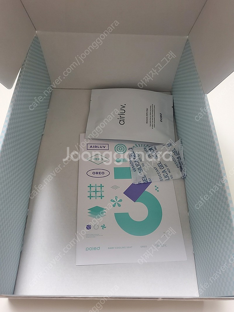 에어러브3 폴레드 오레오(아몬드크림) 통풍시트 새상품--1