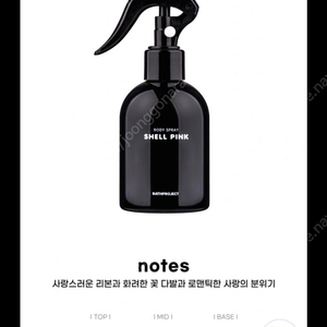 배쓰프로젝트 퍼퓸바디스프레이 -쉘핑크 200ml