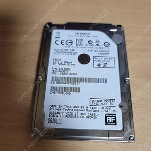 2.5인치 노트북용 하드디스크 640GB