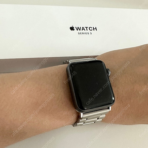 애플워치3 GPS 38mm 알루미늄 블랙