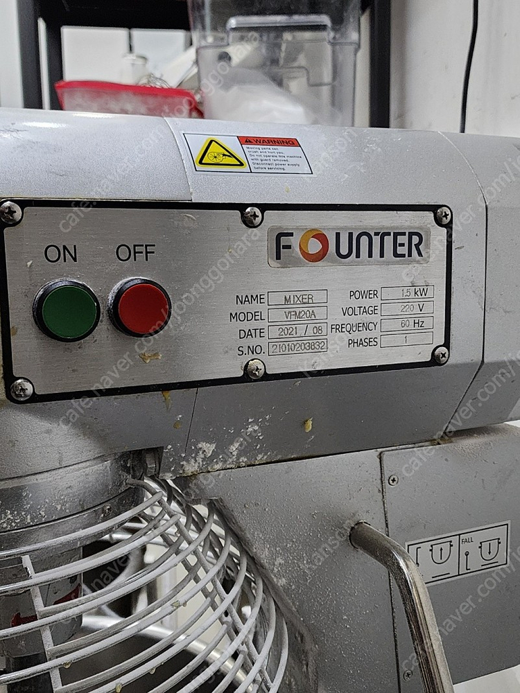 파운터 반죽기 버티컬 믹서 VFM20A 21년 8월 생산 싸게 팝니다. ( 총 2 대 )--6