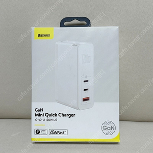 Baseus GaN 120W USB C PD QC4.0 초고속 충전기 미개봉 새제품 팝니다. 택포 5.5만