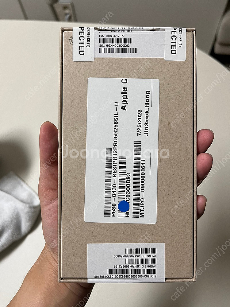 아이폰12프로 256GB 실버 리퍼 후 미사용 새폰--1