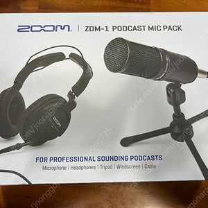 유투브 방송용 Zoom ZDM-1 podcast mic pack