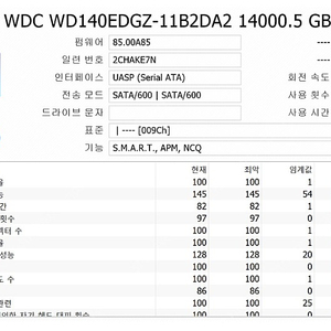 wd 적출 하드 14tb