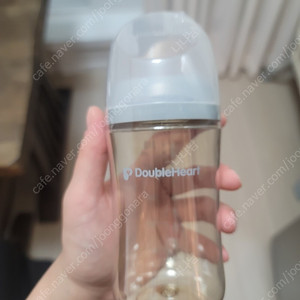 더블하트 240ml 노꼭지 베이지 그레이