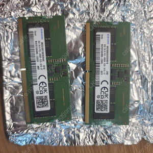 삼성 램 Ram ddr5 8gb 두개 팝니다. (노트북용)