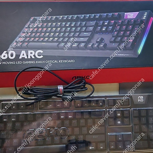 새것같은1시간테스트정앱코 k660 arc클릭 기계식 광축 게임키보드 판매합다