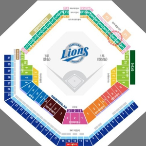 8월 19일 삼성 vs kia 3루 블루존 3-2 4연석 판매합니다