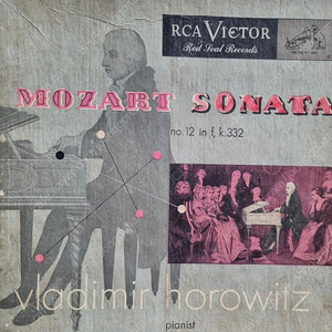 희귀 도넛반)블라디미르 호로비츠 Vladimir horowitz 피아노 모차르트 소나타 12번(2장) 빈티지 레코드판
