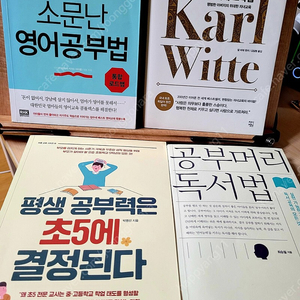 잠수네 소문난 영어공부법, 공부머리 독서법, 칼비테 교육법, 평생공부력은 초5에 결정된다