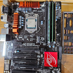 i7-4790+기가바이트 h97 gaming 3+ddr3 20GB+인텔 기본 쿨러