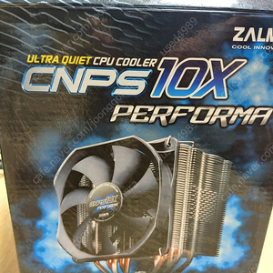 잘만 CNPS10X cpu 쿨러 팝니다(박스O,zf10서멀포함)