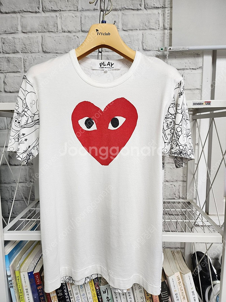 꼼데가르송 디즈니 콜라보 남성 여름 반팔티셔츠 (S사이...--0