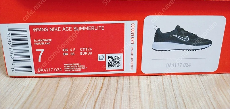 나이키 [ 새상품] 여성 골프화 WMNS NIKE ACE SUMMERLITEDA4117 024 사이즈 240 이미지