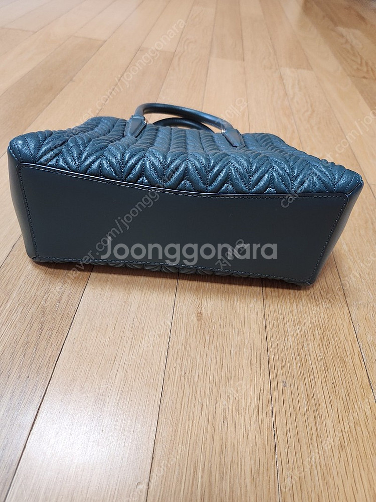 코치 미니 세이지 퀼팅 토트백--5
