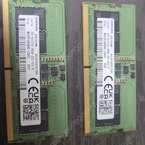 노트북램 삼성 ddr5 5600mhz 8g두개