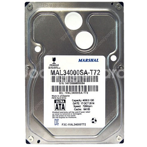 마샬 4TB 데스크탑HDD MAL34000SA-T72 ...--0