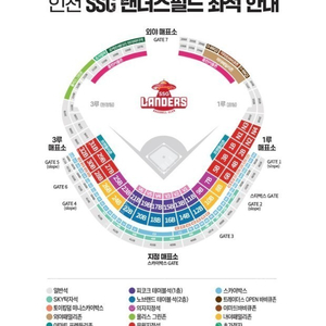 8/18(금) SSG랜더스필드 / SSG vs LG 1루 응원지정석 3블록 2연석 양도