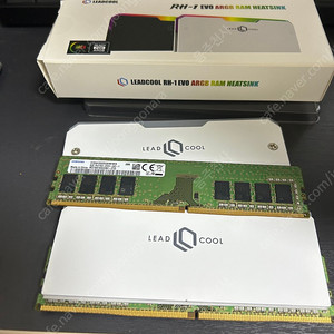 삼성 시금치 DDR4 2666 8GB 2개 / Leadcool RH-1 방열판