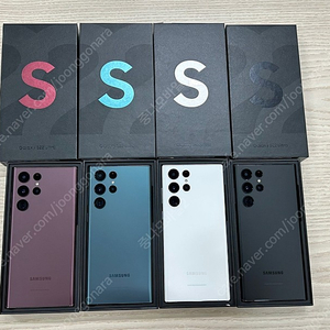 [전시폰 풀박스] 갤럭시S22울트라 256gb 버건디,그린,팬텀화이트,팬텀블랙 판매해요!