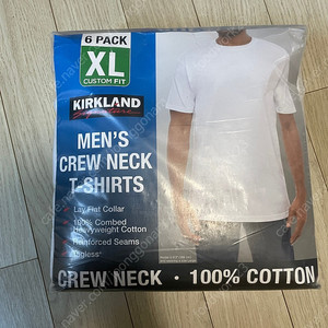 (새상품)커클랜드 무지반팔 흰색티셔츠6개