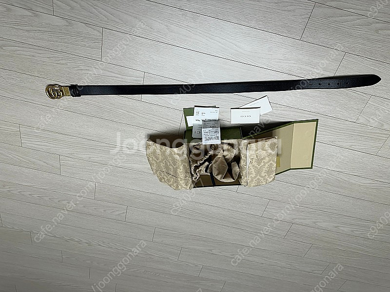 구찌 더블G 버클 리버서블 벨트 85cm--6