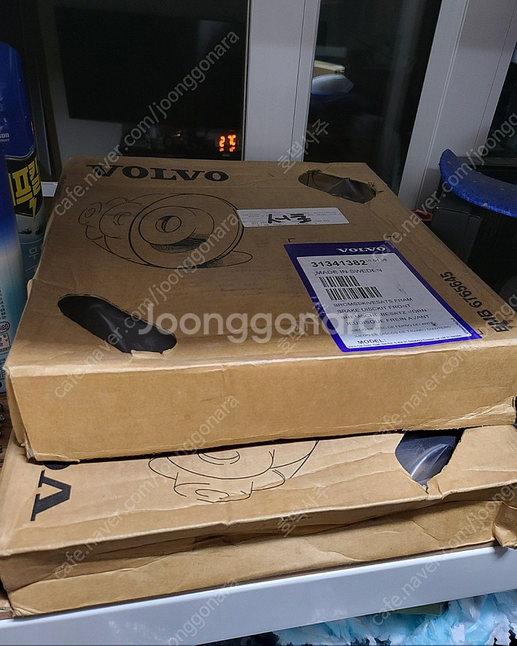 볼보 S80, S60 앞바퀴 디스크와 패드 순정품--4