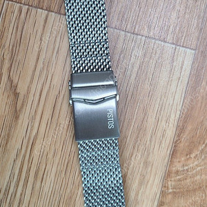 PISTOS 메탈 시계줄 샤크 메쉬 밴드 핀타입 22mm