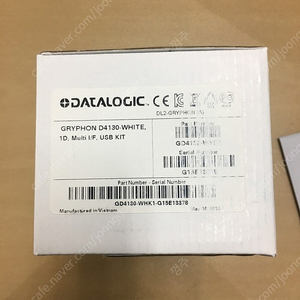 DATALOGIC 바코드 스캐너(GRYPHON D4130-WHITE) 새제품 판매합니다.