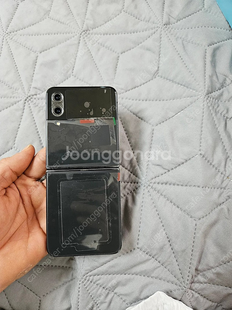 플립4 256 블랙 올교체SSS급 (미사용 케이스포함)--3