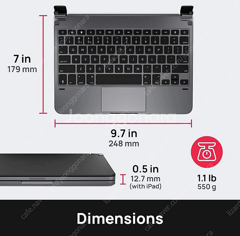 아이패드 Brydge 11.0 Pro 블루투스 키보드--1