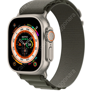 미개봉 애플워치 apple 울트라 알파인 루프 49mm GPS+Cellular 티타늄 m 그린