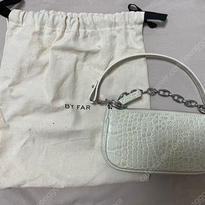 바이파 미니 레이첼 레더 숄더백 크림색