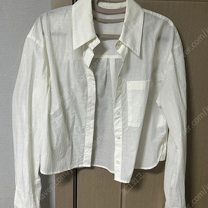 르 crease cropped shirt (ivory)