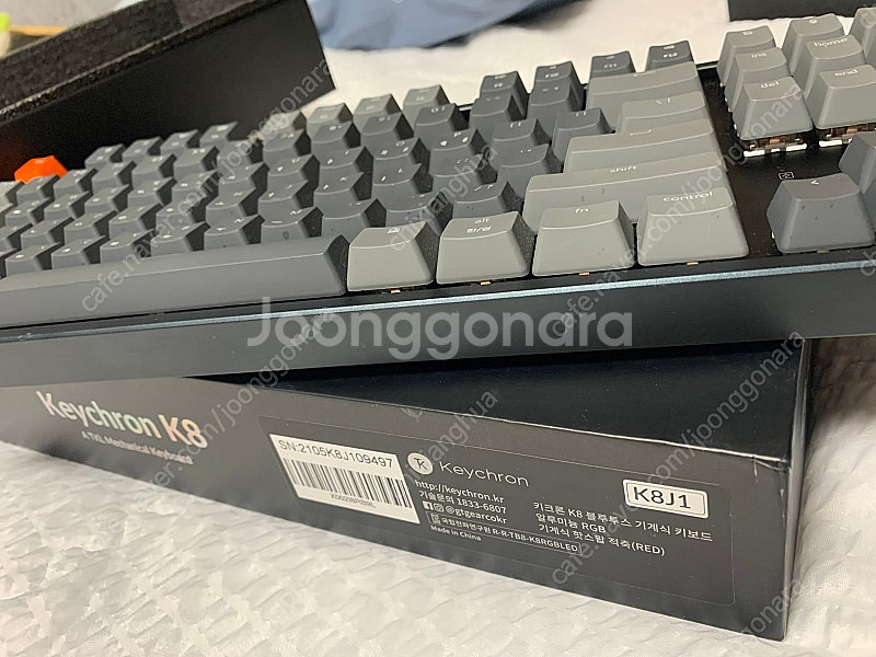 키크론 k8 기계식키보드 rgb 알루미늄 적축--1