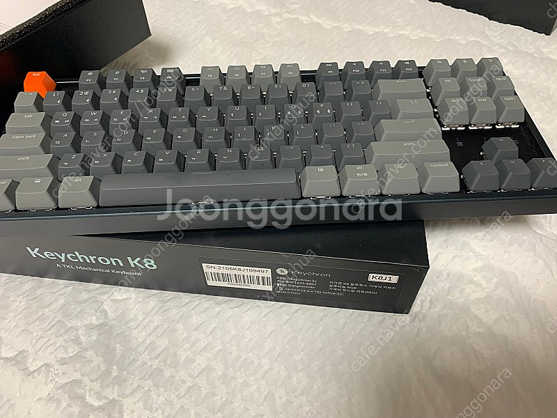 키크론 k8 기계식키보드 rgb 알루미늄 적축--6