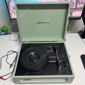 크로슬리 보이저 턴테이블 판매합니다 (스누피 lp 포함)