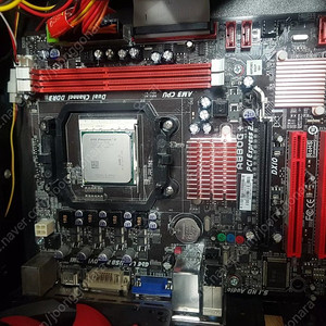 메인보드(a880g+) + cpu(amd 데네브955, 잘만쿨러 포함)