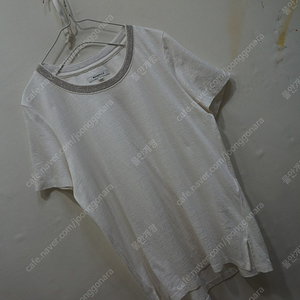 삼성물산 빈폴 린넨 여성 헐렁핏 L 라운드 반팔 티 시원 신축성