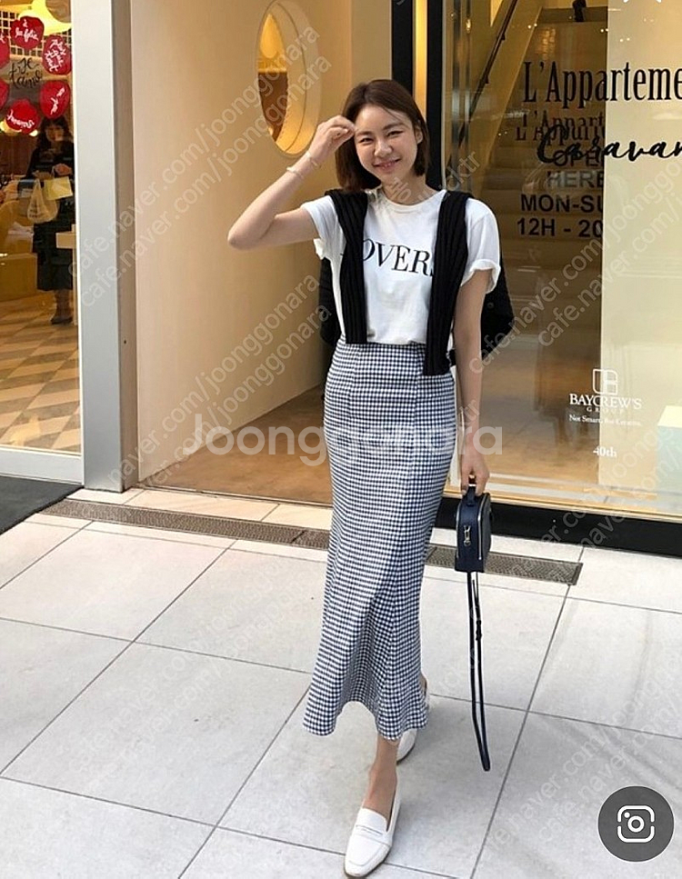 유메르 체크 스커트 M--0