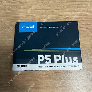 마이크론 Crucial P5 Plus 2TB PCIe 4.0 NVMe M.2 SSD (미개봉 새제품)