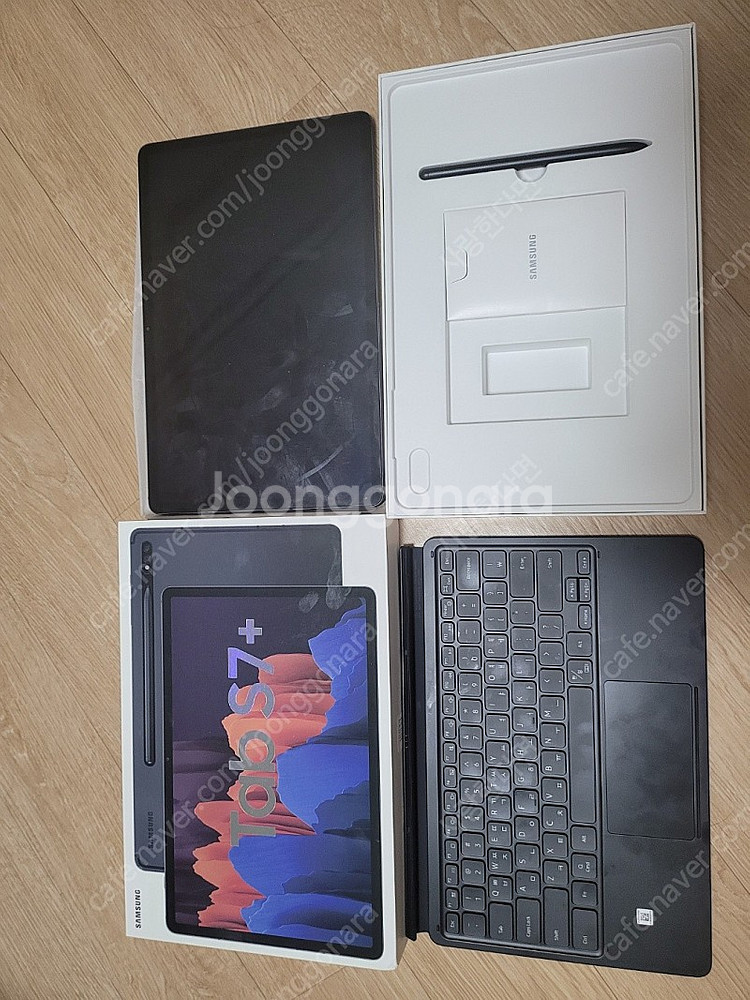 갤럭시탭 S7+, 셀룰러, 256G 판매, 정품키보드,...--0
