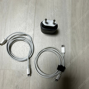 애플정품 고속충전기 20w + 케이블 2개